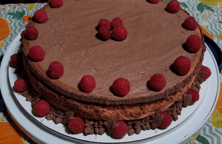Chocolate Raspberry Cheesecake