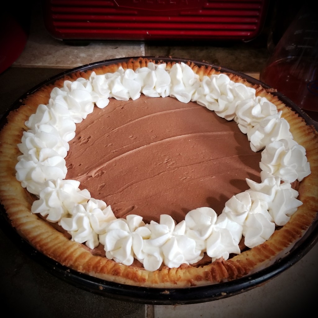 Chocolate Silk Cheesecake with Whipped Cream