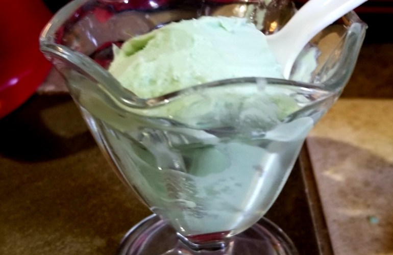 Raspberry Mint Frozen Custard