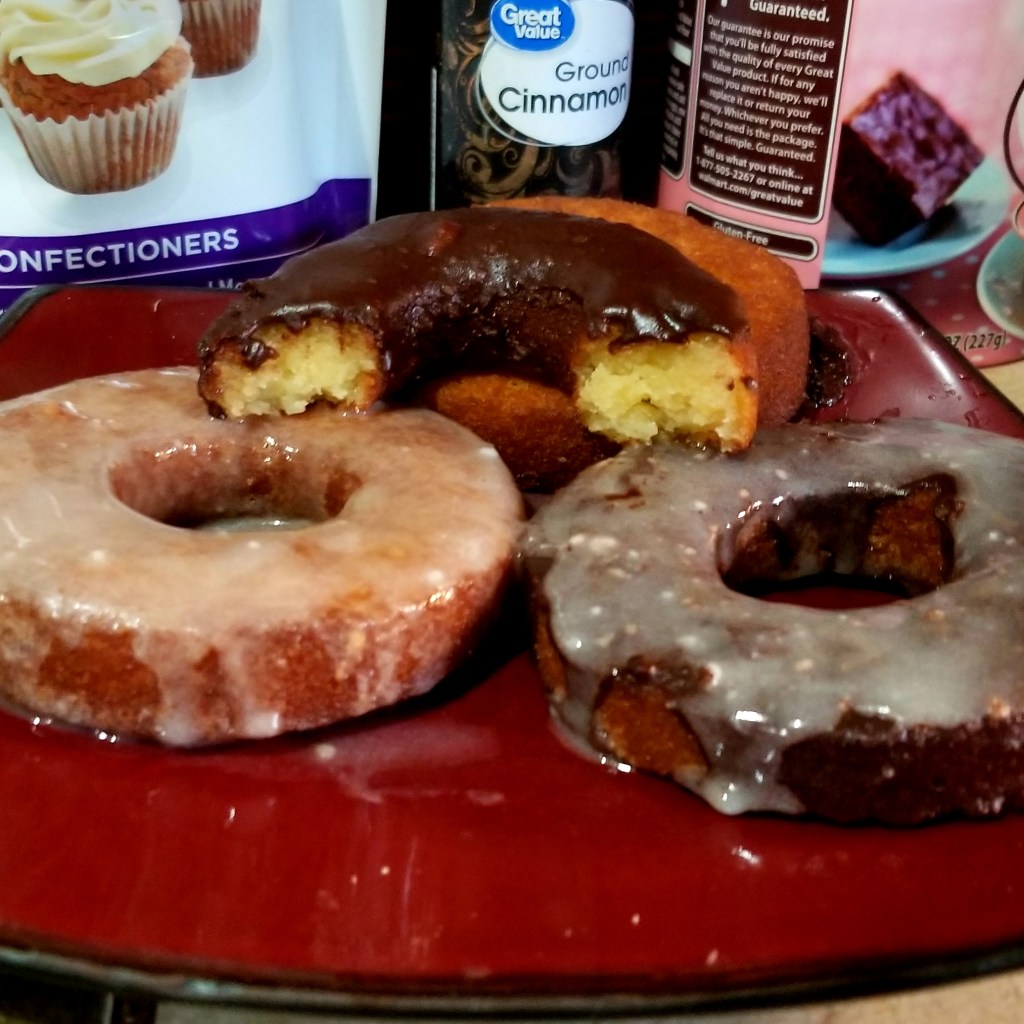 Fried keto cake donuts