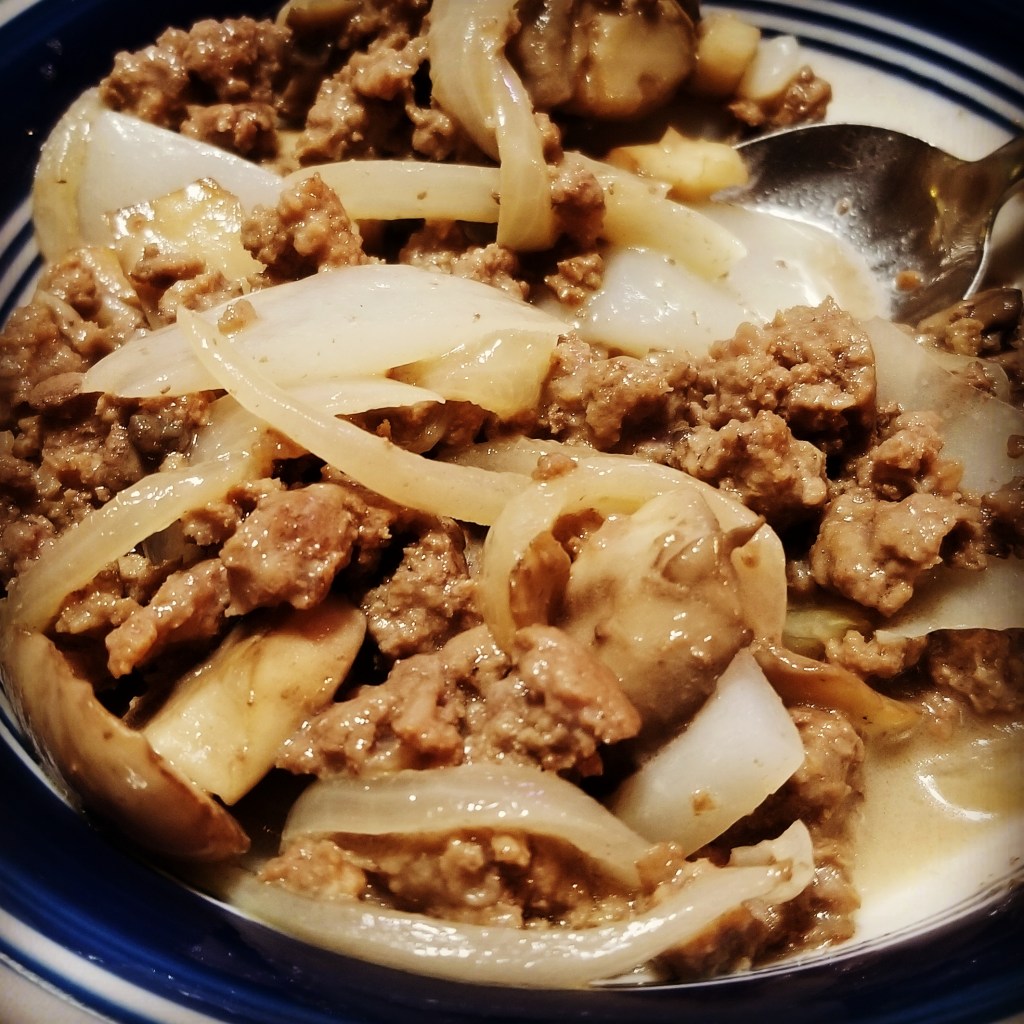 Keto beef stroganoff